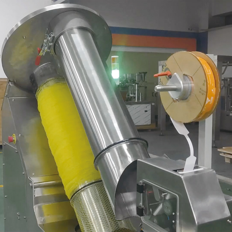 Μηχανή Αυτόματης Κάθετης Δημιουργίας Διχτυωτών Τσεπών Υψηλής Ταχύτητας για Καρότα, Λαχανικά, Συσκευαστής Διχτυωτών Σακουλών για Αχλάδια, Αυτόματη Μηχανή Συσκευασίας Διχτυών