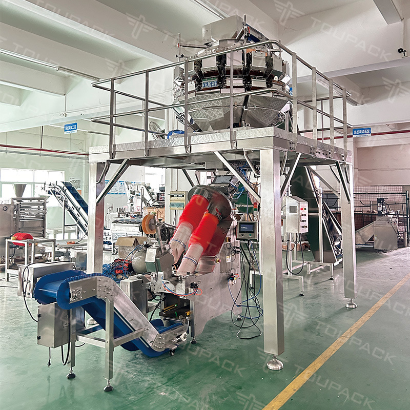 Full-automatic Stainless Steel 304/316 Mesh Bag Packing Machine with 25-40 BPM Speed for Fruit and Vegetables