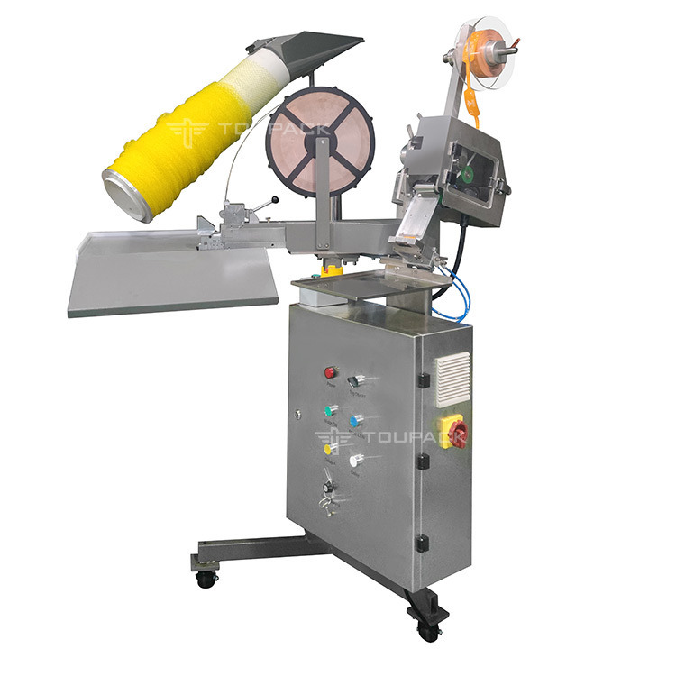 Μηχανή Συσκευασίας Σκόρδου σε Δίχτυ με Κλιπς Ημιαυτόματη Μηχανή Συσκευασίας Τζίντζερ σε Δίχτυ με Κλιπς