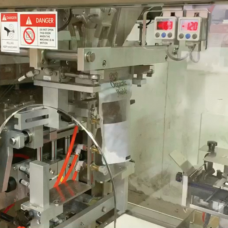 Σύστημα Αυτόματης Συσκευασίας Καφέ Βιετνάμ Doypack Ψημένου Κόκκου Καφέ με Σακουλάκι Gusset και Φερμουάρ με Εκτυπωτή Ημερομηνίας