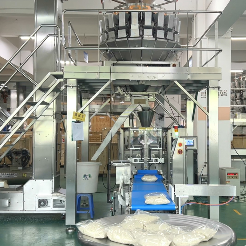 Automatic Electric Multihead Weigher Filler Sealing Machine For Plastic Pouch Packaging Of Dry Fruits Nuts Food High-Accuracy