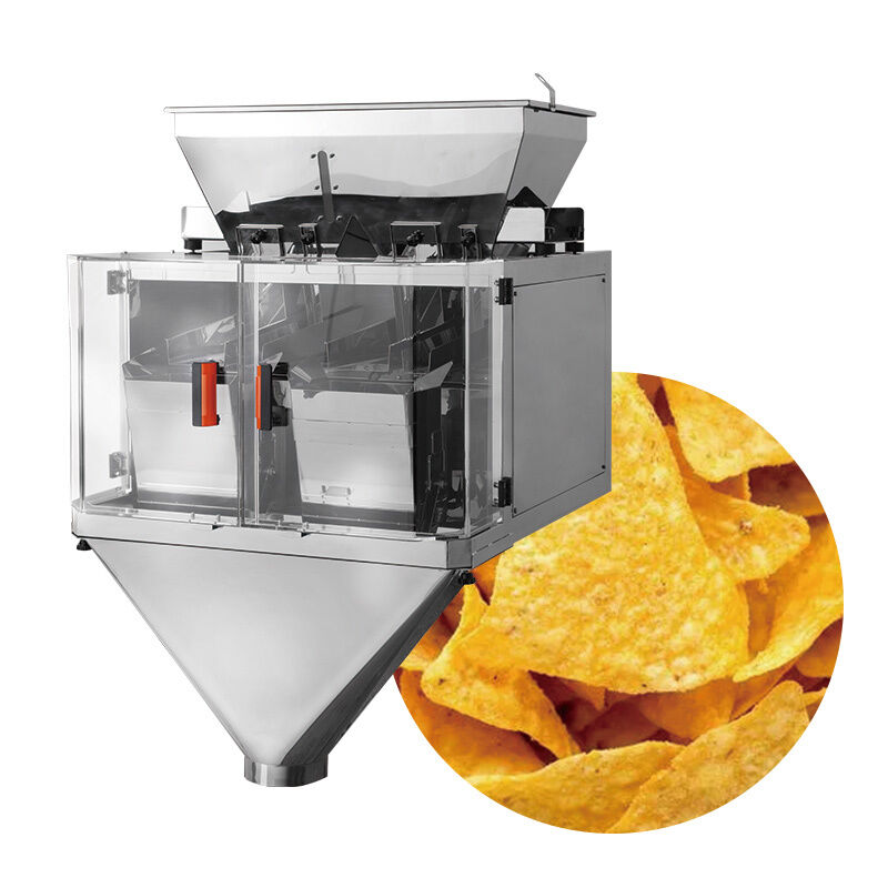 Γραμμική γραμμή συσκευασίας με ζυγαριά αυτόματη συσκευασία ρυζιού ζάχαρης αλάτι φασόλι συσκευασία μηχανή κόκκους ζύγιση και συσκευασία σύστημα