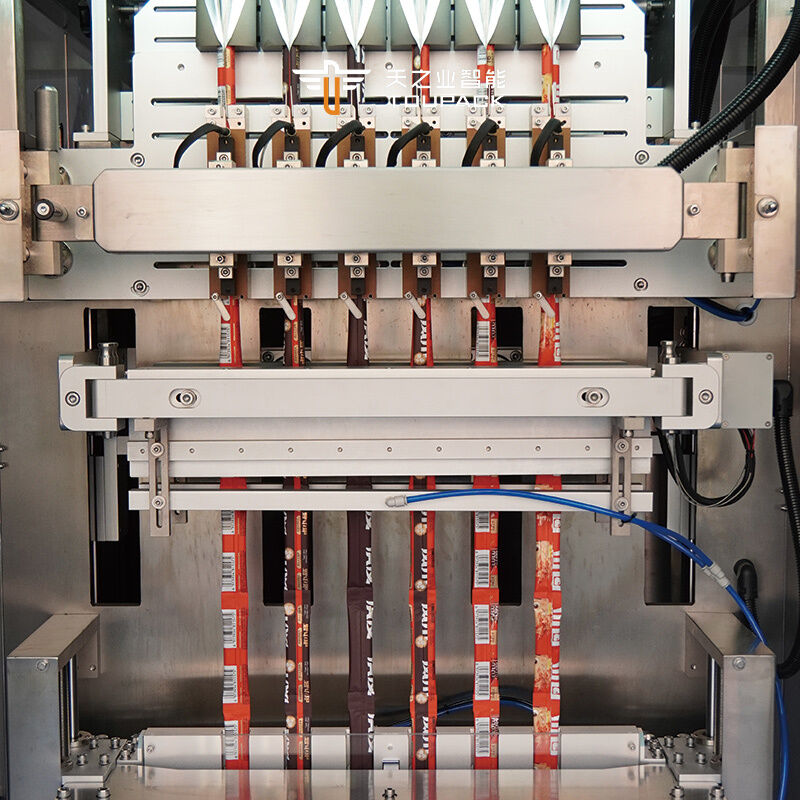 Αυτοματοποιημένη μηχανή συσκευασίας 50 ml 100 ml υγρού σακουλάκις χυμού φρούτων πάγου Lolly Pop Jelly Stick Strip