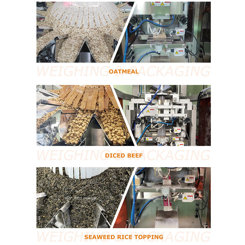 Αυτόματη μηχανή συσκευασίας με ζύγιση μαξιλαροθήκης για σνακ, ξηρούς καρπούς, κόκκους 5-200g, εξοπλισμός συσκευασίας τροφίμων υψηλής ταχύτητας