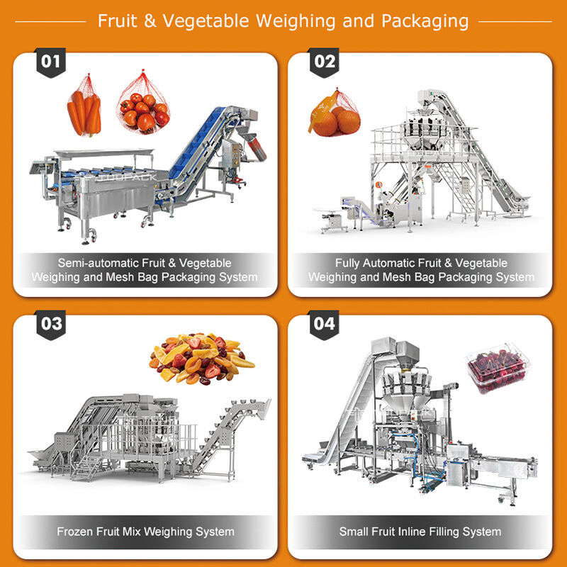 Linear Weigher Automatic Cherry Tomato Fruit Bickaging Line στεγανοποίησης με σύστημα ζύγισης υψηλής ακρίβειας