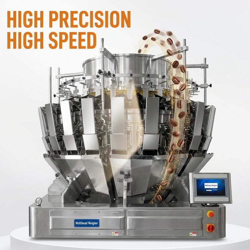 Σύστημα συσκευασίας κόκκων καφέ 24 Head Multihead Weigher για ακριβή συσκευασία υψηλής ταχύτητας