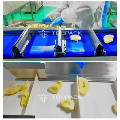 Frozen Dried Durian Dried Mangoes Fruit Multihead Weigher Combination Equipment Manual Belt Type