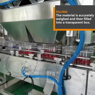 Νωποί καρποί που συσκευάζουν τον αυτόματο Weigher Multihead κόκκο λίγη μηχανή πλήρωσης ντοματών