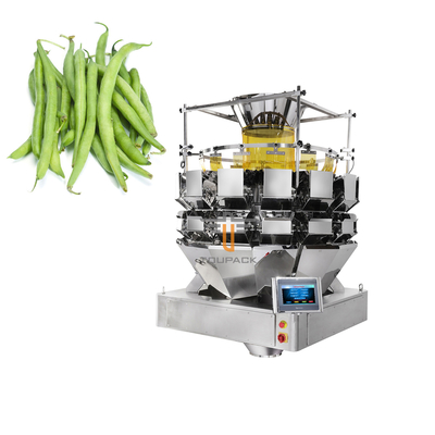 Μακρύς καπνών όντας φυτικός Weigher Multihead νωπών καρπών και κάθετη μηχανή συσκευασίας