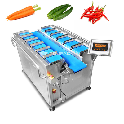 Ημι αυτόματος Weigher συνδυασμού 12 ζωνών για το φυτικό τσίλι αγγουριών καρότων