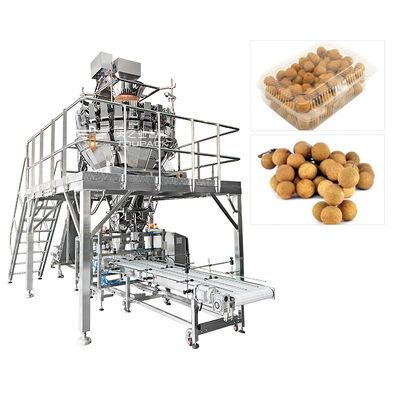 Fruit Clamshell Packaging Line Αυτόματη μηχανή ζύγισης και πλήρωσης φρούτων Σύστημα συσκευασίας φρούτων PET Box