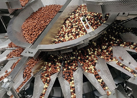 Τα δυτικά ανακάρδια που συνδυάζουν Weigher Multihead τη ζυγίζοντας μηχανή μιγμάτων ξηρών καρπών σπόρων ηλίανθων καρυδιών