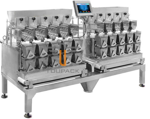 10 επικεφαλής βίδα που ταΐζει Weigher Multihead για τα φρέσκα κολλώδη τρόφιμα