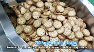 Αυτόματη κάθετη μηχανή συσκευασίας 200g-1000g για κόκκους και προϊόντα σνακ