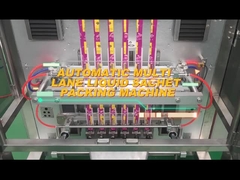 TOUPACK πολλών δρόμων πίσω σφραγίδων συσκευασίας μηχανών κοκκώδης μηχανή συσκευασίας σκονών υγρή