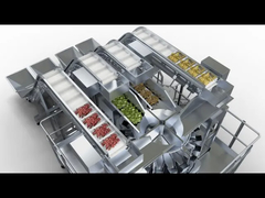 Μηχανή συσκευασίας ζυγιστικού κεφαλής για ανάμεικτα προϊόντα αποξηραμένων φρούτων 4 σε 1